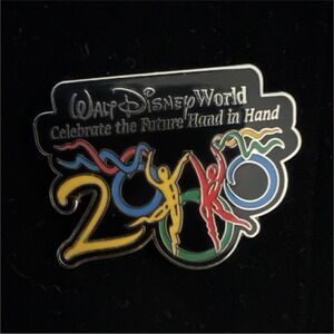 Disney Walt Disney World Celebrate the Future Hand in Hand Single Pin 2000 Y2K